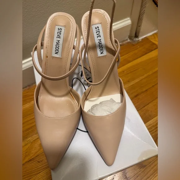 Steve Madden Nude Strappy Heels - Picture 10 of 12